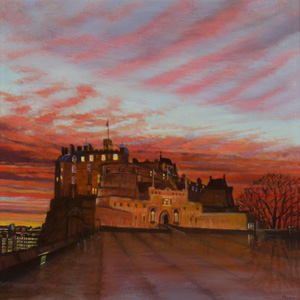 Sunrise over Edinburgh Castle