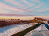 ‘Winter vista over the city from Arthur’s Seat’